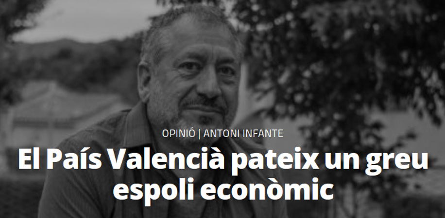El País Valencià pateix un greu espoli econòmic